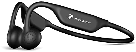 ZRUHIG Casque Conduction Osseuse, Ecouteurs Bluetooth 5.2 sans Fil avec Micro, Casque de Sport étanche IP67 pour Le Jogging, la Course, Le vél(Noir)