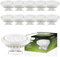 Lumiled LED-Leuchtmittel 10er Set AR111 G53 Fassung Spannung 12V DC/AC 15W (Entspricht Halogen 100 Watt) Neutralweiß 4000K 38 Grad Abstrahlwinkel weiß 1521 Lumen Ra>80 Kunststoff