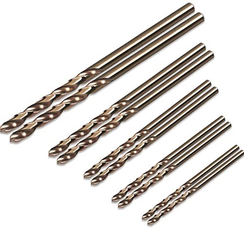 10pcs HSS M35 Cobalt Drill Bit 1mm 1.5mm 2mm 2.5mm 3mm used for Stainless Steel for High Tensile Steels Stainless Steel