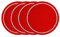 Jagowa 4PCS Bling Car Cup Coasters Rhinestone Car Cup Holder Anti Slip 2.75inch Car Interior Accessories(Red)