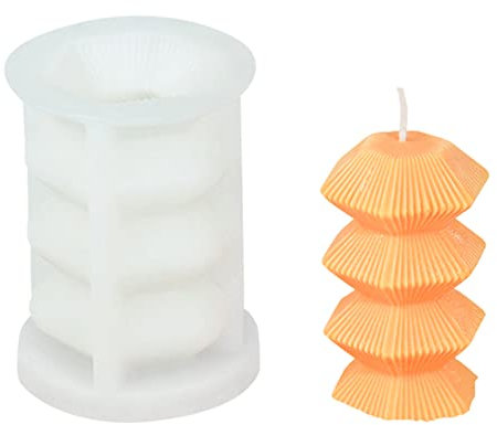 NICAVKIT Stampo 3D Geometrico in Silicone per Candele Fai Da Te - Produzione di Candele Profumate