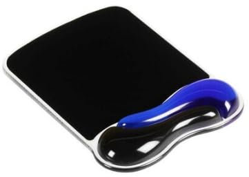 Mauspad, Duo-Gel, Blau, Rauchgrau, 4 Stück