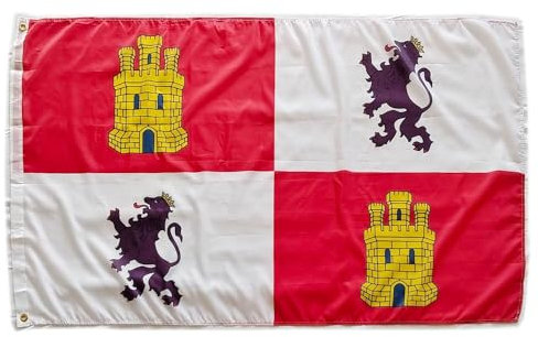 Bandera de Castilla y León, bandera colores Castilla y León, bandera 150cm x 90cm, bandera Castilla y León