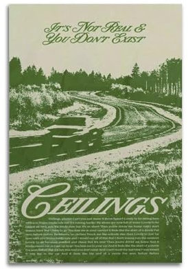 Lizzy McAlpine Ceilings Filmposter, Wandkunst, Dekor, Leinwandposter und Drucke für Zimmer, ästhetisch, 20 x 30 cm, ungerahmter Stil