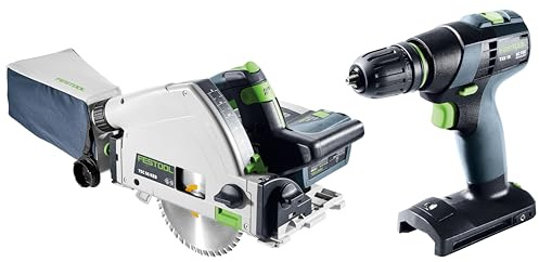 Festool Universal Cordless Combo Set TSC 55 K/TXS 18/TB M 137 | Plunge-cut track saw + drill/driver combo, 5.0 Ah battery, EC-TEC brushless motors, Systainer storage included