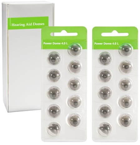 Hearing Aid Domes for Phonak Replacements, Phonak Hearing Aid Domes (Phonak Vented Domes Large Size / 2 Packs）, Universal Domes for Phonak Hearing Aid Accessories.