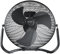 Brandson - Ventilador industrial de 57cm Ventilador de Suelo 200W Alto flujo de aire - 3 velocidades – Rejilla de protección - Diseño metal negro estilo retro - Para oficina sala de estar dormitorio