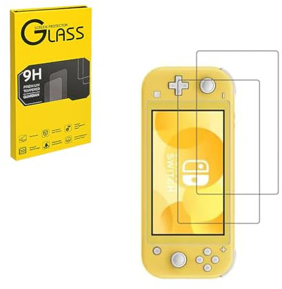 HYGMOCC Film de protection d'écran pour Nintendo Switch Lite Game Player en verre trempé transparent HD ultra clair anti-rayures, anti-traces de doigts, sans bulles