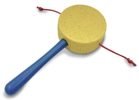 Sport1 Tambourine aus Biokunststoff | Lustiges und sicheres Kindertamburin | Musikinstrumente für Kinder und Babyspiele aus der Bio-Line Ecomusic | Musikspiele und Geschenkidee | Musikspielzeug