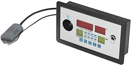 Termostato per Incubatrice Intelligente Termostato per Controller per Incubatrice Automatica per Uova | Display Digitale di Temperatura e umidità | Impostazioni di Allarme