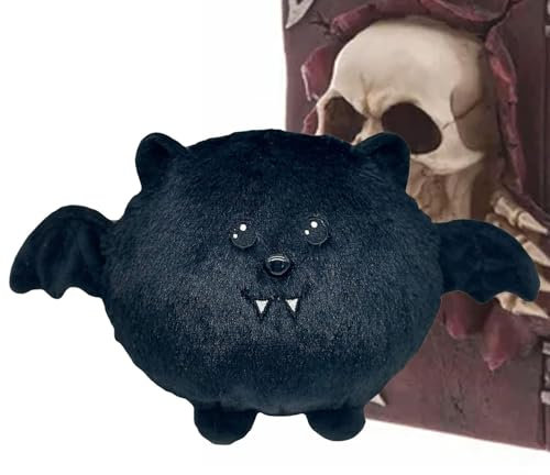 Animal en peluche chauve-souris, jouet en peluche chauve-souris, Jouets de poupée chauve-souris en peluche élastique de dessin animé pour Halloween, Décor saisonnier confortable, ornement de maison ha