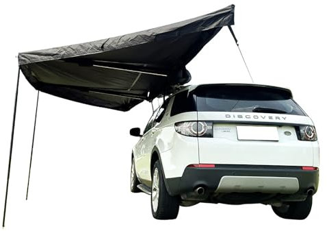 Toldo para Coche, toldo para Acampar, portaequipajes de Techo de 6,6 pies, Parasol extraíble, Tienda de campaña Sectorial de 180° para vehículos utilitarios Deportivos, Tienda de campaña Impermeable