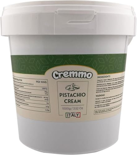 Cremmo Pistaziencremeaufstrich 1000g Eimer, 45% Pistazie, authentisch flüssig und geschmeidig aus Sizilien/Italien