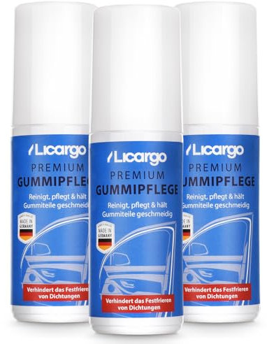 LICARGO Gummipflege Auto Dichtung Winter - reinigt, pflegt & hält Gummi geschmeidig - Auto Gummipflege Winter verhindert Festfrieren von Gummidichtung (3x Gummipflege 75ml)