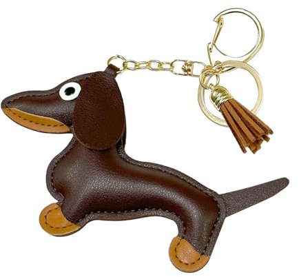 Dackel Anhänger,Dackel Schlüsselanhänger,Schlüsselanhänger Dackel,Dackel Anhänger Leder,Dackel-Anhänger,Schlüsselanhänger mit DackelGeeignet für Liebhaber,Damen,Herren,Kinder, Geburtstagsgeschenke