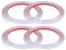 5Mx4 Rouleaux Moulure Décorative Autoadhésive Bord de Papier Peint Carrelage Miroir Mur Plafond Armoire Baguette de Finition PVC Bandes de Calfeutrage Bande Décoration Murale,8mm Blanc