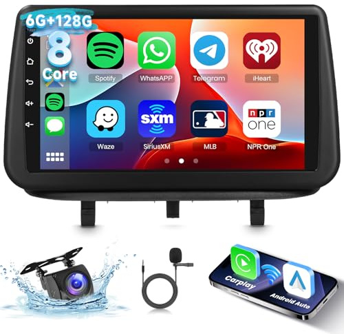 Hodozzy 6G+128G 8-Core Autoradio für Opel Meriva B 2009-2014 mit Wireless Carplay Android Auto, Autoradio 9 Zoll Touchscreen mit Bluetooth GPS Navi WiFi USB DSP FM/RDS Radio Canbus Rückfahrkamera