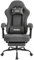SUKIDA Chaise de gaming en tissu ergonomique avec repose-pieds - Chaise d'ordinateur de course réglable avec support lombaire - Chaise ergonomique pour PC - Gris
