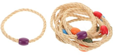 ERINGOGO 10 Pezzi Corda di lumaca della corda di giocattolo di gioco di corda gioco della corda gioco di lancio Giochi esterni divertenti gioco da cortile gioco del giardino di legno