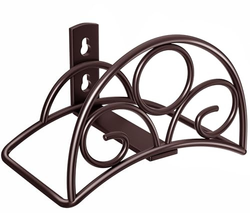 Gartenschlauchhalter Wandmontage Metall – Schlauchhalter Wandhalterung für Gartenschlauch, Antikbronze