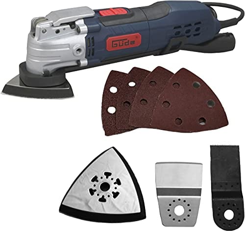 Güde 58148 MW 300 E Multiwerkzeug (230V, feststellbar Zusatzhandgriff, Sägen, Trennen, Schleifen, Schaben)