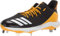 adidas Herren Icon Bounce Baseball Cleats, Schwarz/Weiß/Collegiate Gold, 49 EU