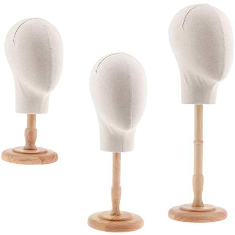 Backbayia 3 x Profi Schaufensterpuppe für Hut, Brille mit Halterung, für Ladengeschäfte