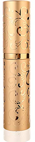 ZKSM Vaporisateur de parfum rechargeable 10 ml, vaporisateur de parfum pour les déplacements, mini flacon pulvérisateur portable avec torsion, bouche cachée et entonnoir pour voyage, sac à main