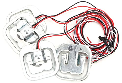 HX711 Wägezellen-Set mit 4 Stück Personenwaage Sensoren, 50 kg Gewichtssensor, Half-Bridge