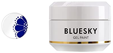 Bluesky Nail Art Gel Paint 8ml, Blue - DK09, Cobalt | Loads onto a fine brush and holds its edge, so freehand waves, florals and script stay sharp once cured.