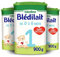 Blédina Blédilait 1, Lait en Poudre pour bébé , De 0 à 6 Mois, 900g (Boîtex3) (L'emballage peut varier)