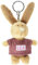NICI 44634 Schlüsselanhänger Hase mit T-Shirt Lea 10cm, Beige