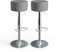 Vicco Barhocker 2er Set, Hocker für die Bar, Grau, 38.5 x 92 cm 2 Teilig