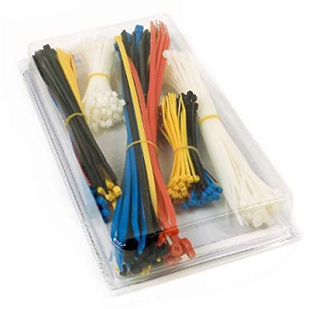 Assortiment de 350 colliers de serrage différentes tailles et couleurs