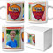 Tazza in ceramica squadra del cuore personalizzata con la tua foto con squadra di calcio Roma
