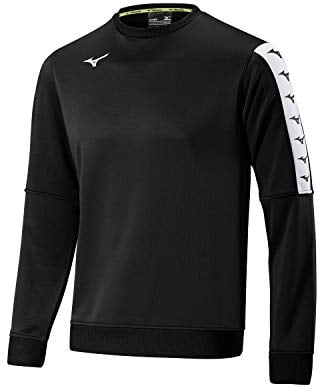 Mizuno Nara Trn SWT M Langarm-T-Shirt für Herren, Herren, Langärmliges Shirt, 32FC9A03, schwarz, L