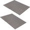 YOLIFE 2 Pack Kitchen Sink Mat PVC Eco-Friendly Adjustable Sink Protector for Bottom of Kitchen Sink, Fast Draining, Easy to Clean, 40x30 cm (Dot-Grey)