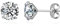 G23 Titan CZ Ohrstecker für empfindliche Ohren, Titan Cubic Zirkonia Ohrstecker für Frauen (3mm)