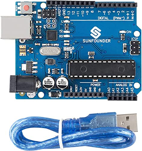SunFounder Placa R3 compatible con Arduino IDE (con cable USB)