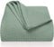 LAYNENBURG Premium Tagesdecke 150 x 200 cm - Waffelpique 100% Baumwolle - leichte Sommerdecke Waffeloptik - Baumwolldecke als Bett-Überwurf, Sofa-Überwurf, Couch-Überwurf - Sofa-Decke (Mintgrün)