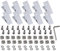 CNCYEAH 10 Stück 45° Winkel Befestigung, Aluprofil 30x30 Aluminiumprofil-Befestigungsverbinder mit 20 Schrauben, 20 Unterlegscheiben und 20 Gleitmuttern für DIY-Projekte 3D-Drucker