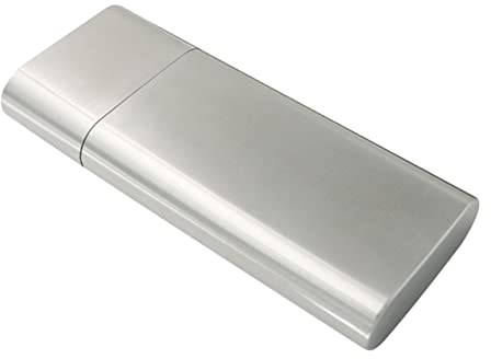 Lurrose Humidor Aus Edelstahl Behälter Aus Edelstahl Hülle Aus Rostfreiem Edelstahl Zigarrenhülsen Aufbewahrungsbox Für Koffer Rostfreier Stahl Edelstahlbox Tasche Reisen