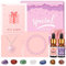 BaiCai Healing Crystals Birthday Gifts for Women, Rose Quartz Crystals Set Relaxation Gifts for Women Chakra Crystals Kit Energy Crystal Jewelry Birthday Present for Friends, Sister,Mum