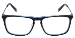 FILA Brille mit Sehstärke für Herren optional mit Sonnenbrillentönung oder Blaulichtfilter, Quadratisch, gefertigt aus Edelstahl (inklusive Brillenetui)