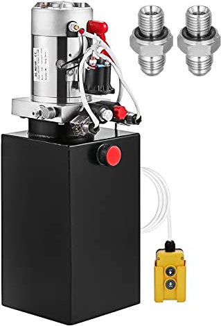 Pompe hydraulique à double action de 12V 8L, remorque de remorque de levage de levage réservoir à distance for la remorque à vide SUNBING