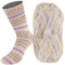 LANA GROSSA Meilenweit Cotone Vegano Isola | 4-fädiger Baumwoll-Sockenklassiker, waschmaschinenfest | Handstrickgarn aus 76% Baumwolle, 14% Polyamid & 10% Polyester | 100g Wolle | 420m Garn FB8214