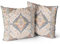 Snylcce Boho Floral Wurf Kissenbezug 40x40 cm Set von 2 Böhmische Vintage Blumen Kissenbezüge Samt Doppelseitiger Druck Dekorative Kissenbezüge für Wohnzimmer Schlafzimmer Sofa Home Decor (Latte)