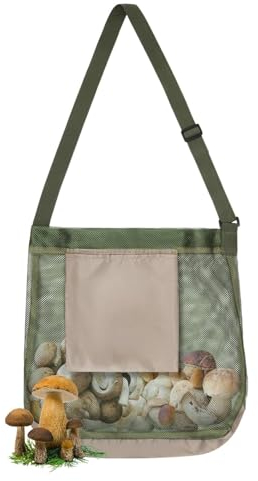 HuaMuDM Pilz Jagdtasche,Pilz Sammeltasche, Erntesammelbeutel,Netz Pilz Futtertaschen,Sammel Jagdtasche,Pilzfutterbeutel,Pilzjagdtasche,Pilzsammelbeutel, Morels Jagdtasche,Pilzsammeltasche Faltbare