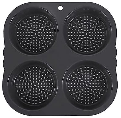Hamburger-Burger-Brötchenform, flexibel, perfekt für Heißluftfritteuse, Mikrowelle und Geschirrspüler, Hamburgerbrötchen-Backen
