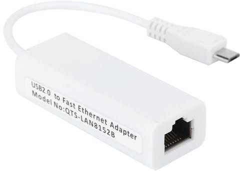 Ethernet-Kartenadapter, Micro-USB-zu-Rj45-Ethernet-Anschluss für 1,3/W-Motherboard, Abs-Shell, Micro-USB-LAN-Adapter, Ethernet-Adapter, Micro-USB zu